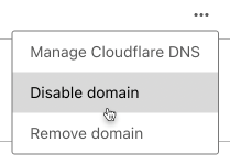 Disable Domain