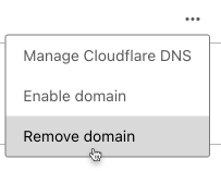 Remove Domain