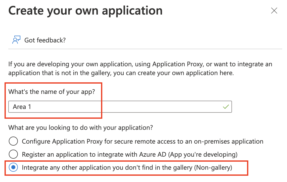 Give your application a descriptive name